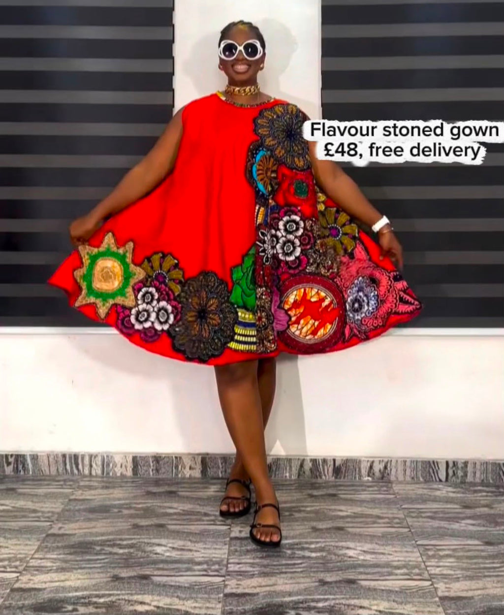 Flavoured Stoned Gown for women