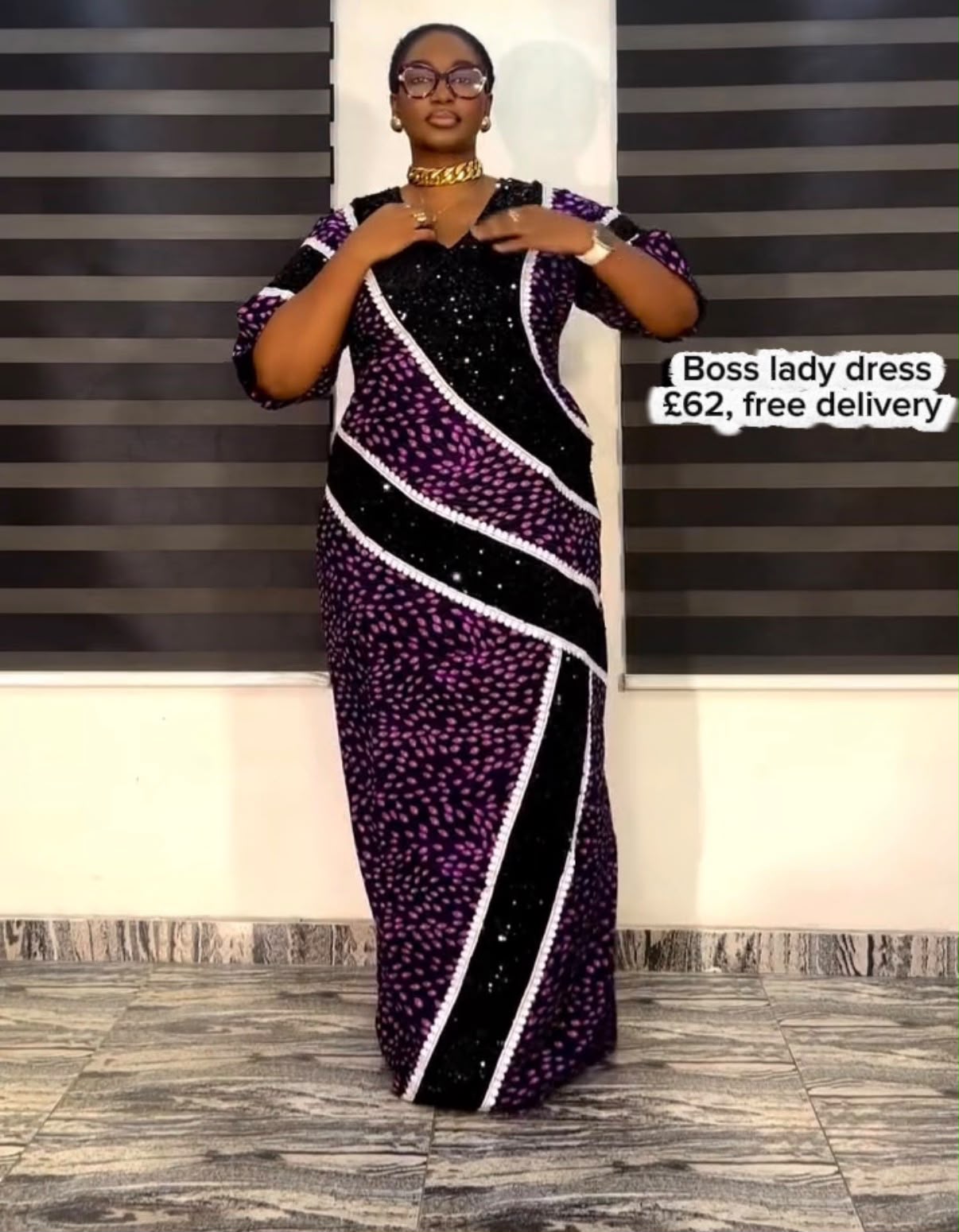 Boss Lady Dress | Premium Ankara Cotton Women's Occasion Dress
